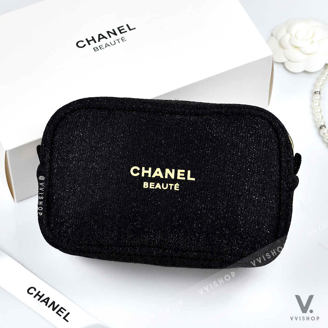 Chanel Beaute Glitter Makeup Bag