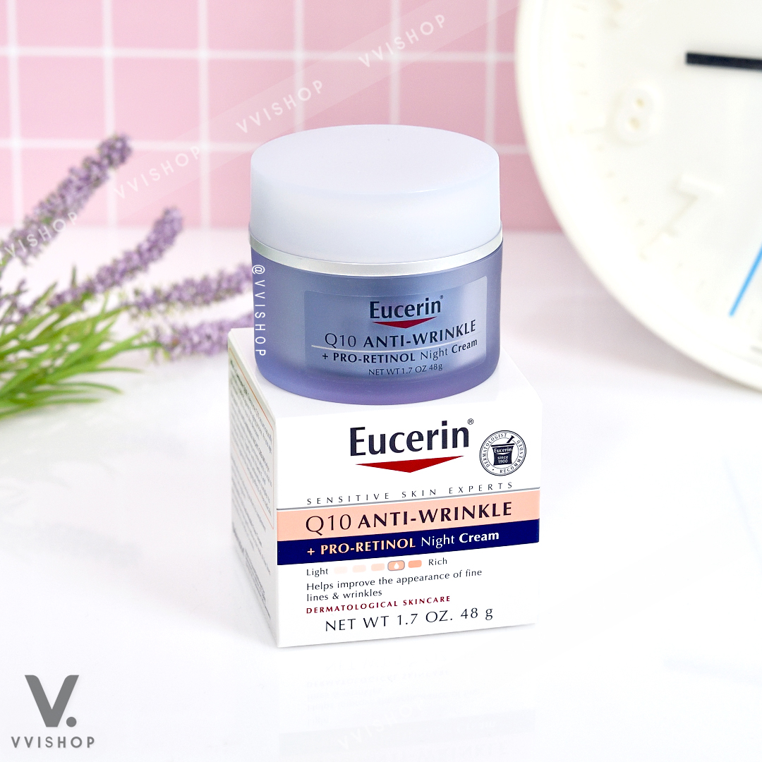 Eucerin Q10 Anti-Wrinkle + Pro-Retinol Night Cream 48g