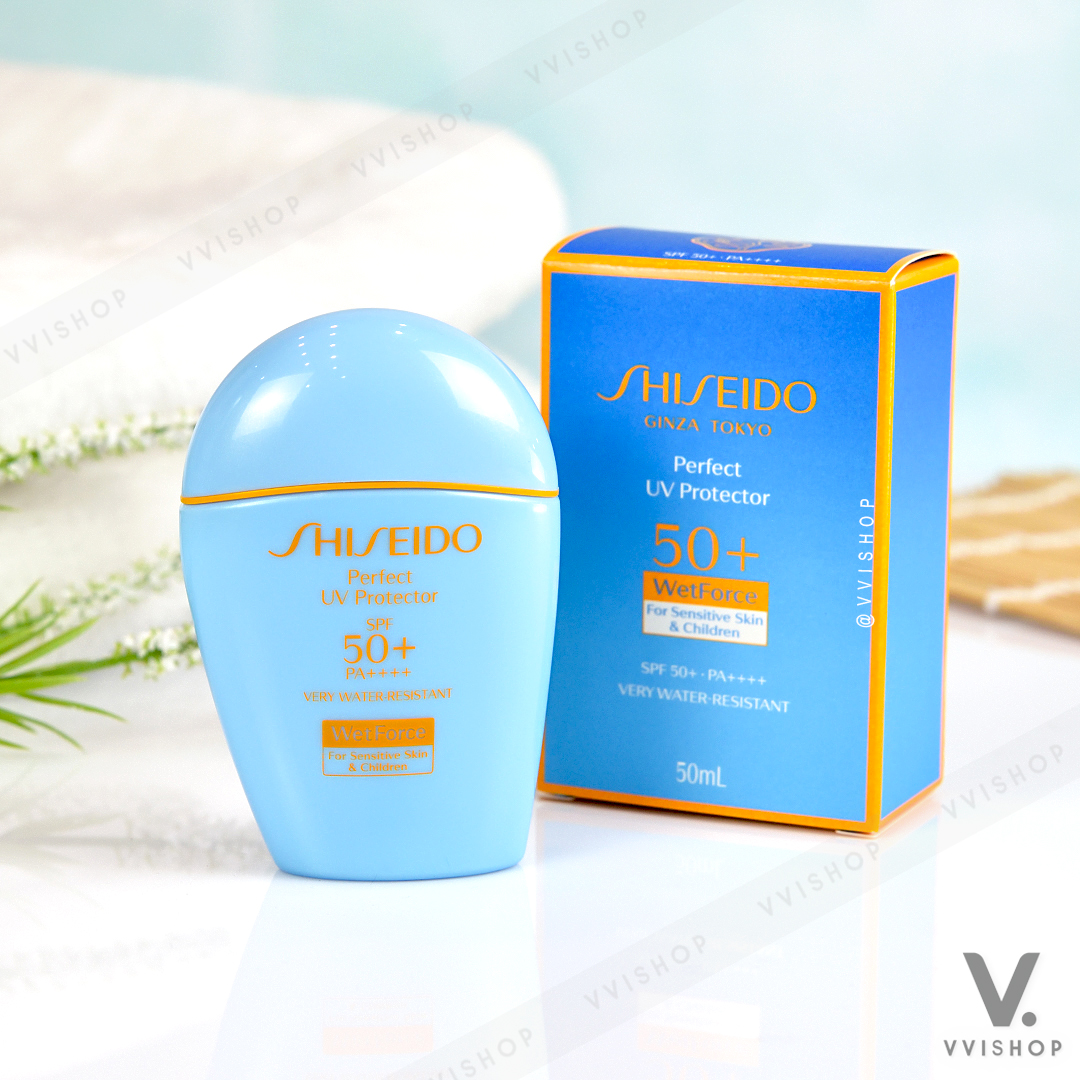 Shiseido Perfect UV Protector SPF50+ PA++++ WetForce *For Sensitive Skin and Children 50 ml.